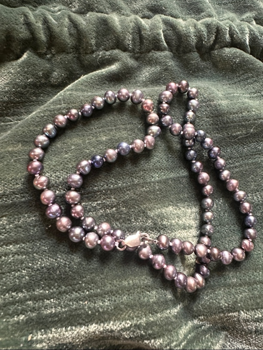 925 Chrome Pearls Necklace